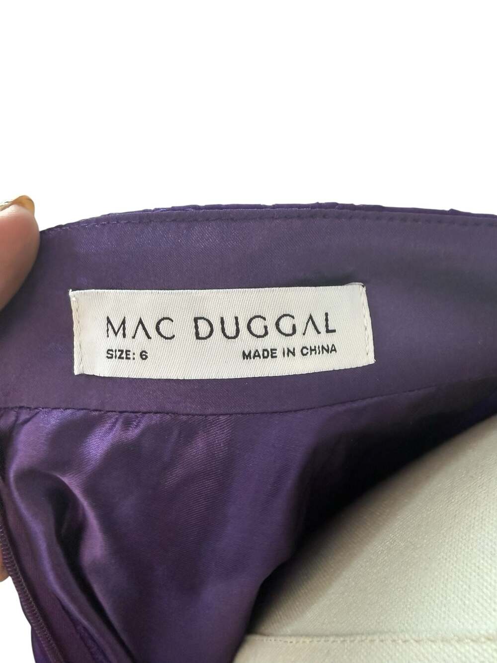 Mac Duggal Size 6 Purple Ruffle Cutout Maxi Dress - Picture 3 of 16